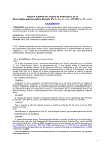 TSJ Madrid. Sentencia Nº 498. 27 Marzo 2006