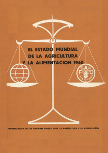 El estado mundial de la agricultura y la alimentación, 1960