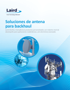Soluciones de antena para backhaul