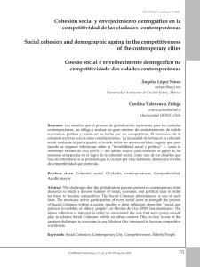 Cohesión social y envejecimiento demográfico en la competitividad