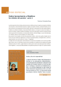 artigo especial - Revista Bioética