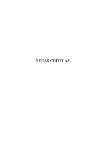 notas críticas - Revistas Científicas de la Universidad de Murcia