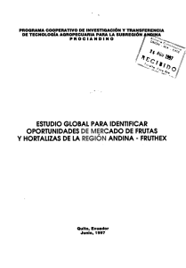 m: TECNOLOGÍA AGROPECUARIA PARA LA suamsmóu NQIQ