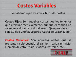 Costos Variables - CamionChileno.cl