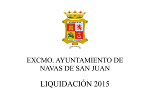 liquidación 2015 - Ayuntamiento de Navas de San Juan
