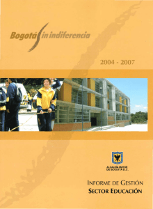 Informe de gestión Sector Educación