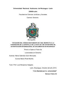 anexos - Universidad Nacional Autónoma de Nicaragua, UNAN, León.