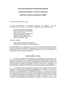 caso Blanco Romero y Otros Vs. Venezuela