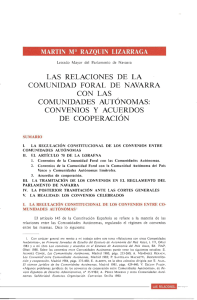 Las relaciones de la Comunidad Foral de Navarra... Razquin