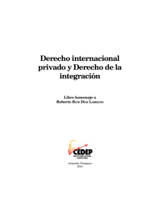 Derecho internacional privado y Derecho de la integración