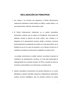 DECLARACIÓN DE PRINCIPIOS