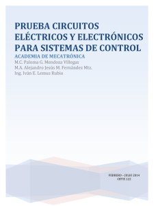 prueba circuitos eléctricos y electrónicos para sistemas de control