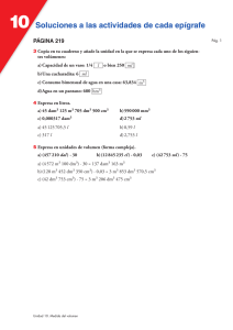 Soluciones a las actividades de cada epígrafe