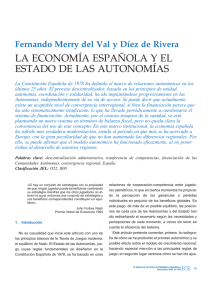 la economía española y el estado de las autonomías