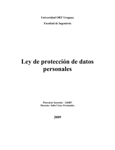 Ley de protección de datos personales