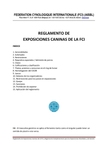 Reglamento de Exposiciones Caninas de la FCI