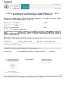 Modificación de una práctica - UPV Universitat Politècnica de València