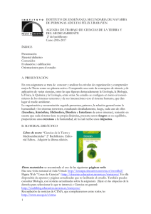 Ciencias de la tierra - Segundo de Bachillerato