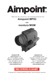 Aimpoint MPS3 montura MGM