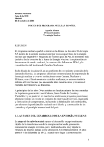 texto de la presentación - Sociedad Nuclear Española