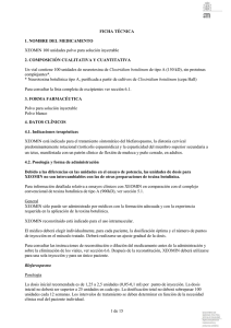 1 de 15 FICHA TÉCNICA 1. NOMBRE DEL MEDICAMENTO