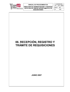 06. recepción, registro y trámite de requisiciones
