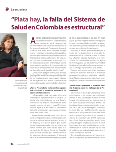“Plata hay, la falla del Sistema de Salud en Colombia es estructural”