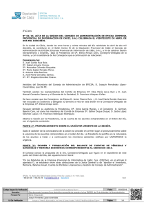 JFLC/ans Nº 01/16. ACTA DE LA SESION DEL CONSEJO DE