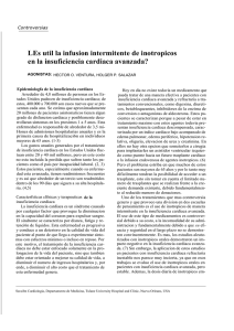 LEs util la infusion intermitente de inotropicos en la insuficiencia