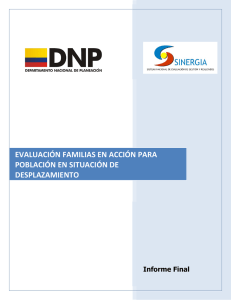 Evaluación del programa familias en acción