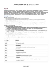 CLASIFICACIÓN DE NIZA - 10th edición, versión 2015 Clase 9