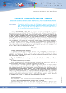 Convocatoria - Boletín Oficial de Cantabria