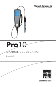 YSI Pro10 Handheld pH or ORP Meter Manual Spanish