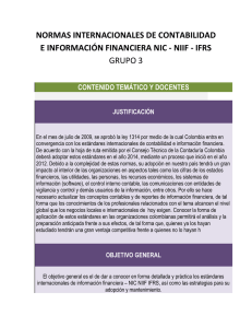 normas internacionales de contabilidad e información financiera nic