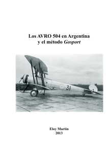 Los AVRO 504 en Argentina y el método Gosport