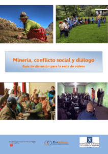 Minería, conflicto social y diálogo