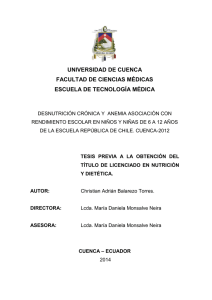 universidad de cuenca facultad de ciencias médicas escuela de