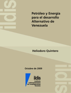 Petróleo y energía para el desarrollo alternativo de Venezuela