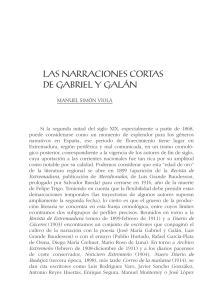 Las Narraciones Cortas de Gabriel y Galán. Manuel Simón Viola.