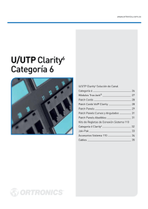 U/UTP Clarity6 Categoría 6