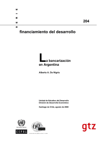 La bancarización en Argentina - Comisión Económica para América