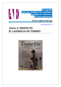 Parte 2: PROYECTO: EL LAZARILLO DE TORMES