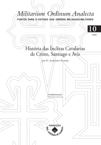 História das Ínclitas Cavalarias de Cristo, Santiago e Avis