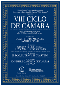 Año 2014 - Conservatorio Profesional de Música Pablo Sarasate