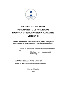 universidad del azuay departamento de posgrados maestria en