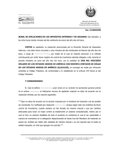 Inc. C1204010M BUNAL DE APELACIONES DE LOS IMPUESTOS