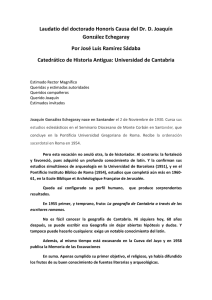 Laudatio del doctorado Honoris Causa del Dr. D. Joaquín González