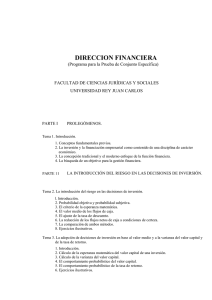 Dirección Financiera - Universidad Rey Juan Carlos