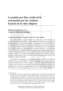 La pasión por Dios vivida en la com-pasión por las