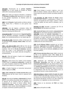 Cronología de España (documento realizado por Marianne Ellafaf